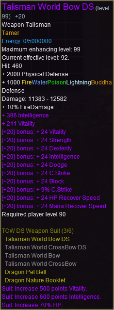 Talisman World Bow DS