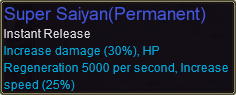 Saiyan Buff(Permanent)