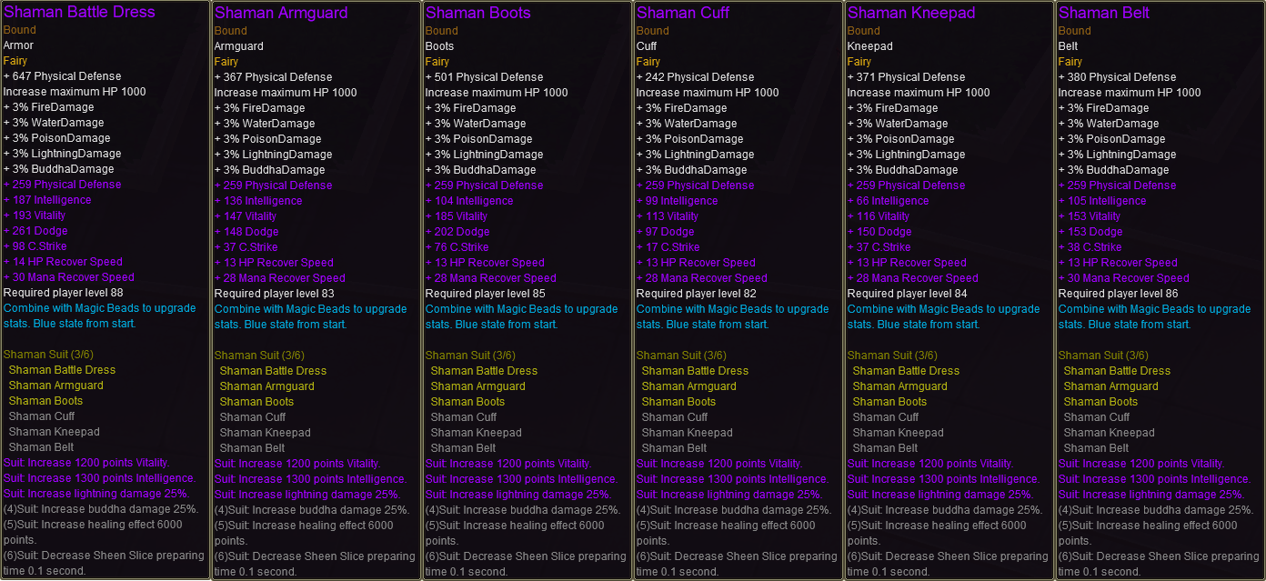 Shaman Set