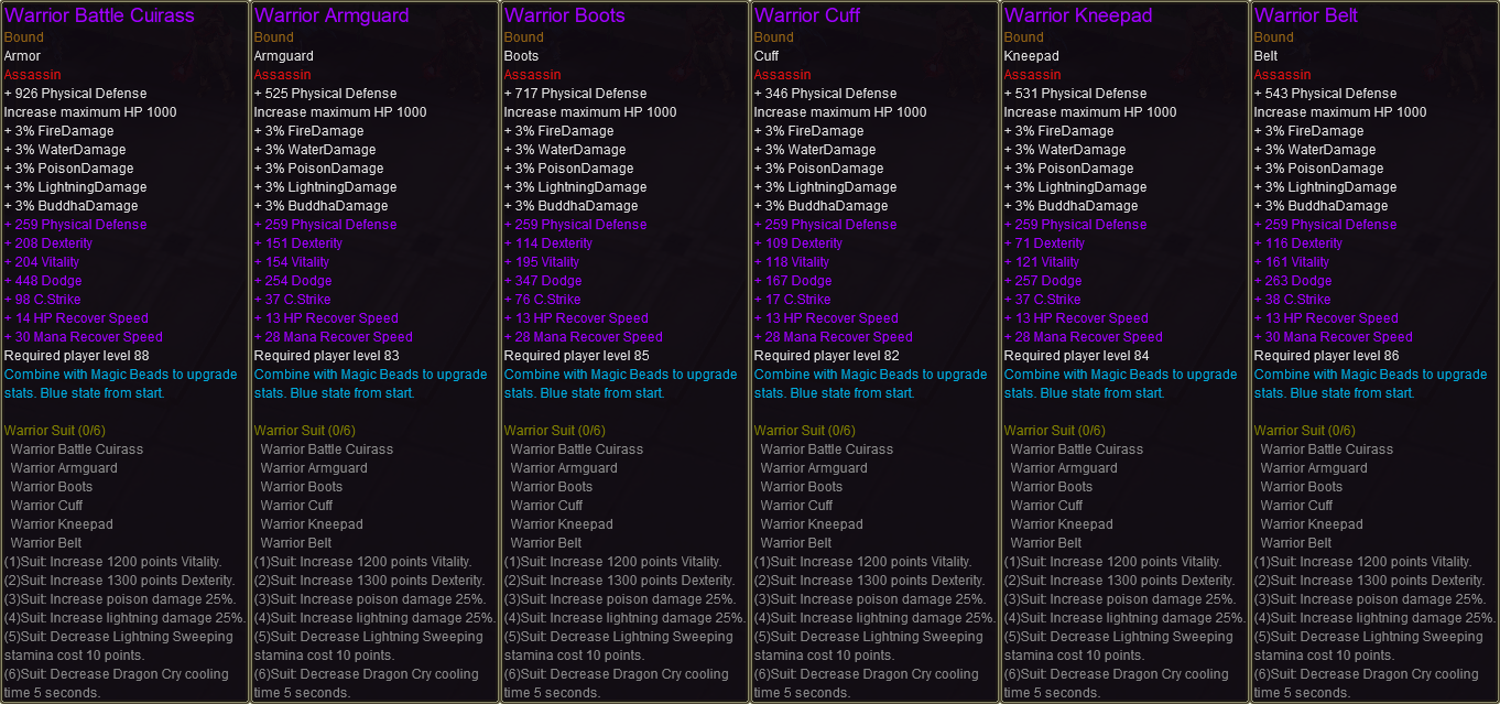 Warrior Set